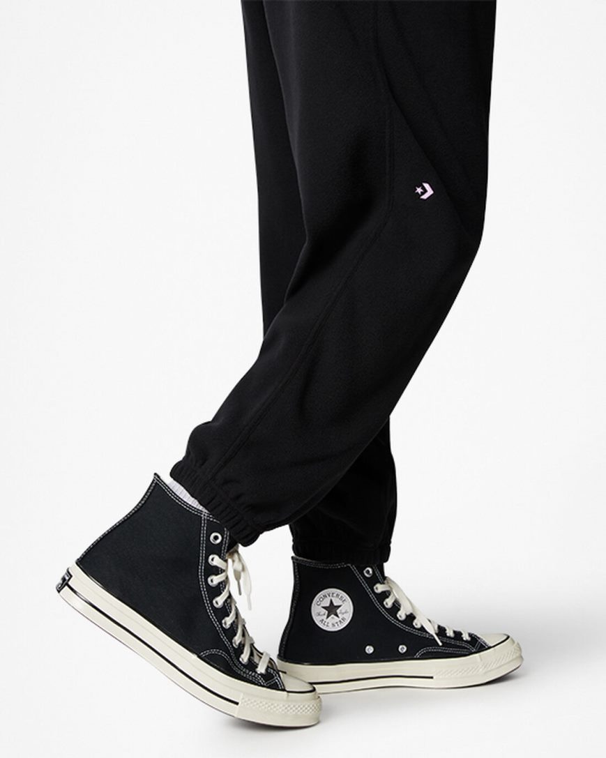 Men's Converse Counter Climate Fleece Pants Black | AU 38C40W